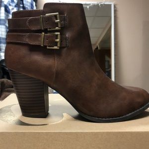 BRAND NEW BROWN CHARLOTTE RUSSE BOOTIES